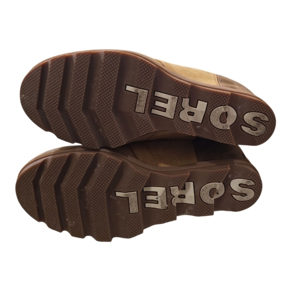 Sorel Joan Of Arctic Wedge II Shearling Boots Waterproof Leather Lace-up 9.5 - Picture 8 of 9